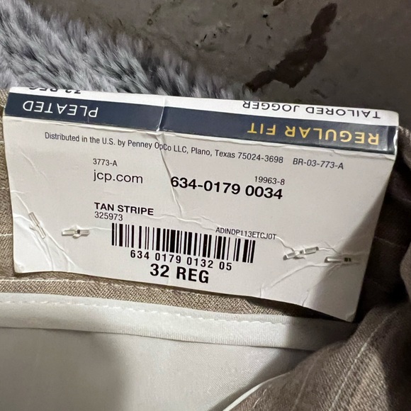 Men’s Stratford KHAKI DRAW STRING JOGGERS NWT size 32 reg - Picture 3 of 5